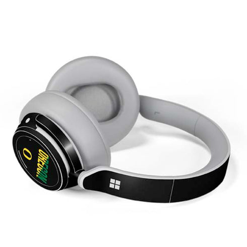 University of Oregon Split on Black Surface Headphones Skin