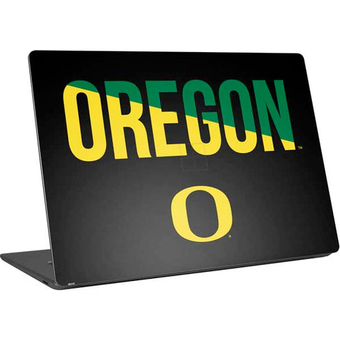 University of Oregon Split on Black Surface Laptop 4 15in Skin