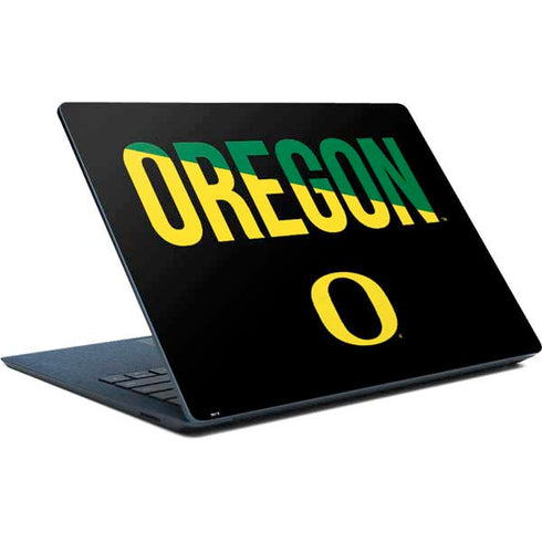 University of Oregon Split on Black Surface Laptop Skin