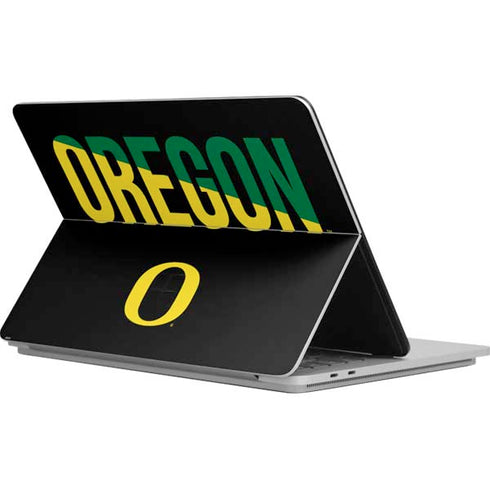 University of Oregon Split on Black Surface Laptop Studio Skin