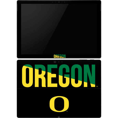 University of Oregon Split on Black Surface Pro 6 Skin