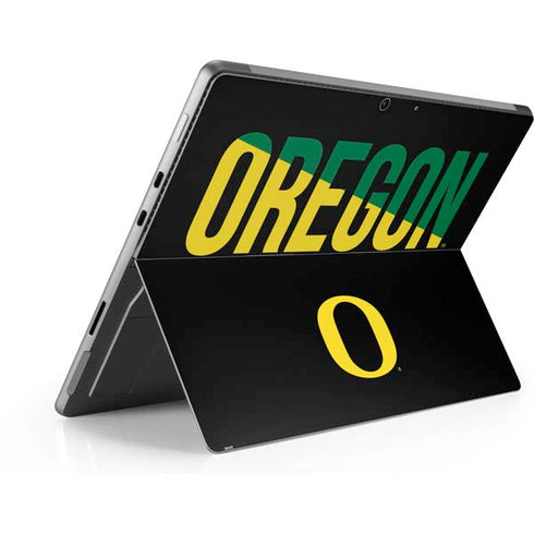 University of Oregon Split on Black Surface Pro 8 Skin