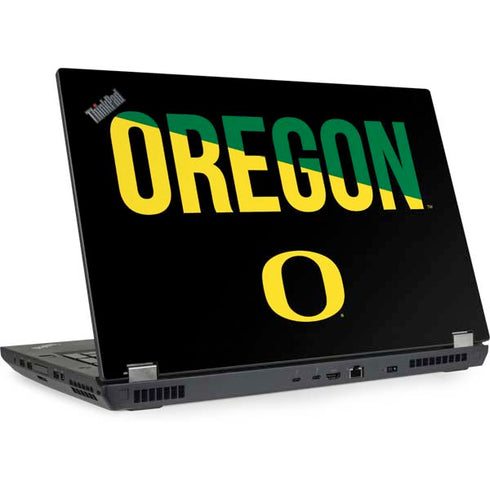 University of Oregon Split on Black Lenovo ThinkPad Skin