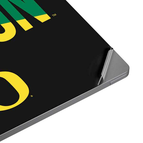 University of Oregon Split on Black Universal Laptop 12in (9.8 x 6.8in) Skin