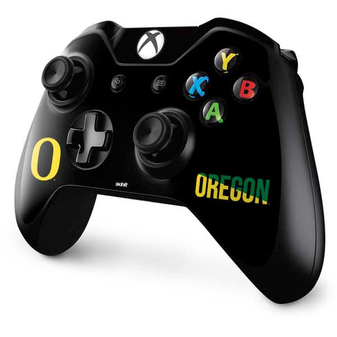 University of Oregon Split on Black Xbox One Controller Skin