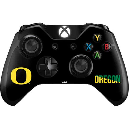 University of Oregon Split on Black Xbox One Controller Skin