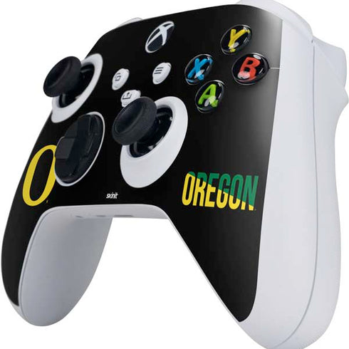 University of Oregon Split on Black Xbox Series S Controller Skin