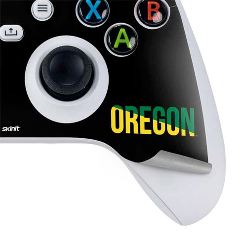 University of Oregon Split on Black Xbox Series S Controller Skin