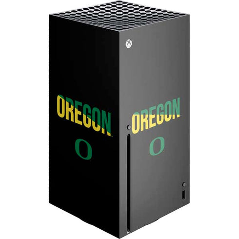 University of Oregon Split on Black Xbox Series X Console Skin