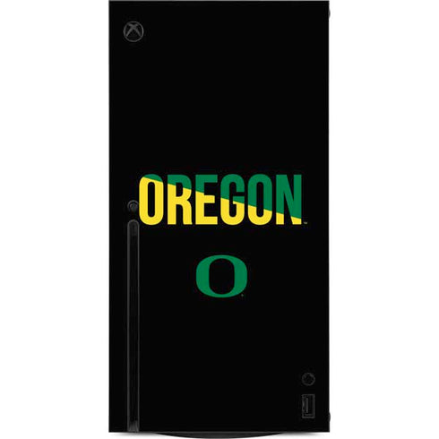 University of Oregon Split on Black Xbox Series X Console Skin