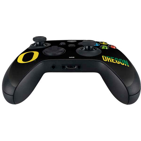 University of Oregon Split on Black Xbox Series X Controller Skin