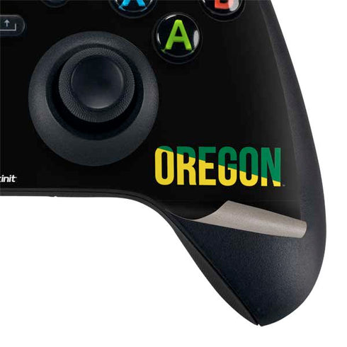 University of Oregon Split on Black Xbox Series X Controller Skin