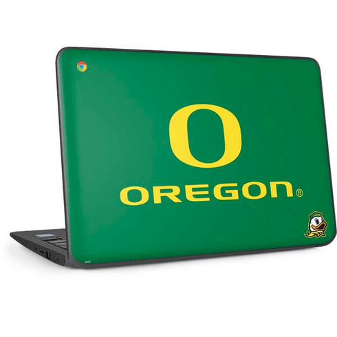 University of Oregon Yellow O with Text HP Chromebook Skin
