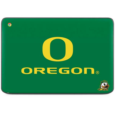 University of Oregon Yellow O with Text HP Chromebook Skin