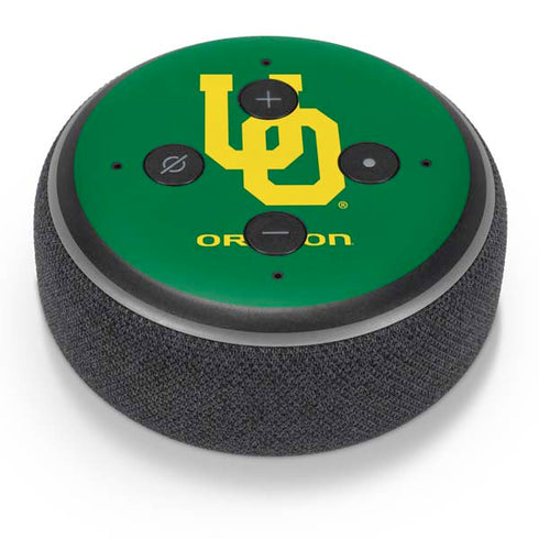 University of Oregon UO on Green Amazon Echo Dot Skin