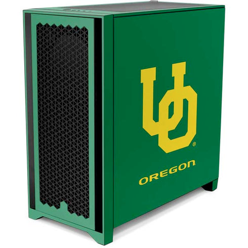 University of Oregon UO on Green Corsair 4000D Tempered Glass Mid-Tower ATX Case Skin