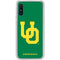 University of Oregon UO on Green Galaxy A10e Clear Case