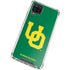 University of Oregon UO on Green Galaxy A12 Clear Case