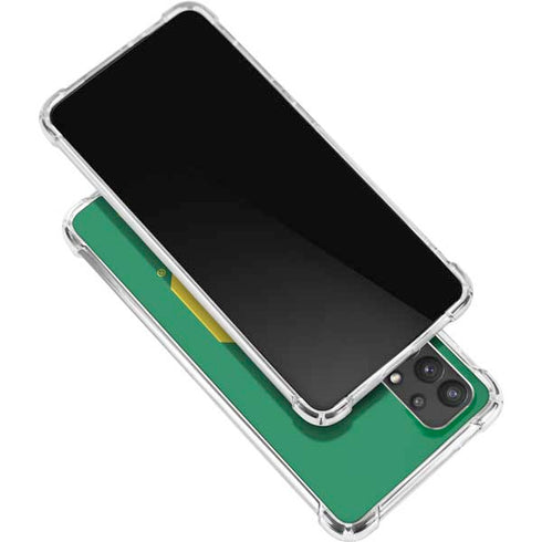 University of Oregon UO on Green Galaxy A32 5G Clear Case