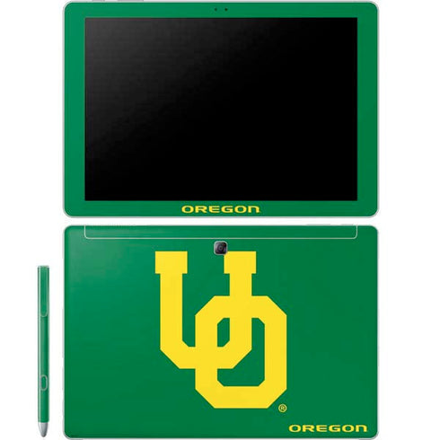 University of Oregon UO on Green Galaxy Book 12in Skin