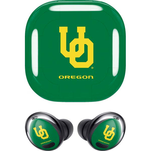 University of Oregon UO on Green Galaxy Buds Pro Skin