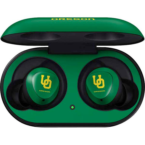 University of Oregon UO on Green Galaxy Buds Skin