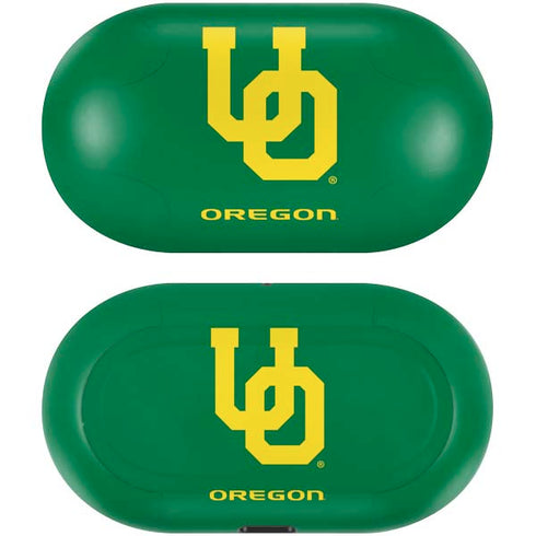 University of Oregon UO on Green Galaxy Buds Skin