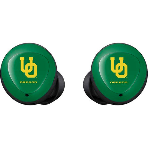 University of Oregon UO on Green Galaxy Buds Skin