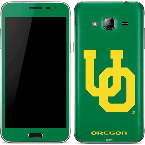 University of Oregon UO on Green Galaxy J3 Skin