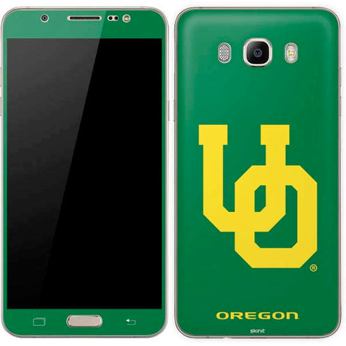 University of Oregon UO on Green Galaxy J7 Skin
