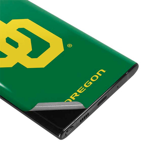 University of Oregon UO on Green Galaxy Note 10 Plus Skin