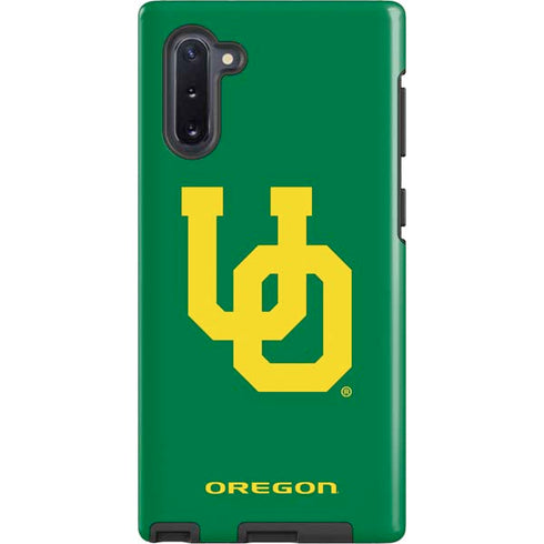 University of Oregon UO on Green Galaxy Note 10 Pro Case
