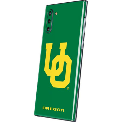 University of Oregon UO on Green Galaxy Note 10 Skin