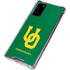 University of Oregon UO on Green Galaxy Note20 5G Clear Case