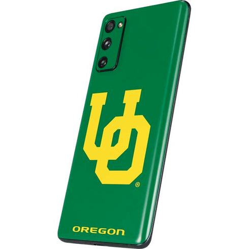 University of Oregon UO on Green Galaxy S20 Fan Edition Skin