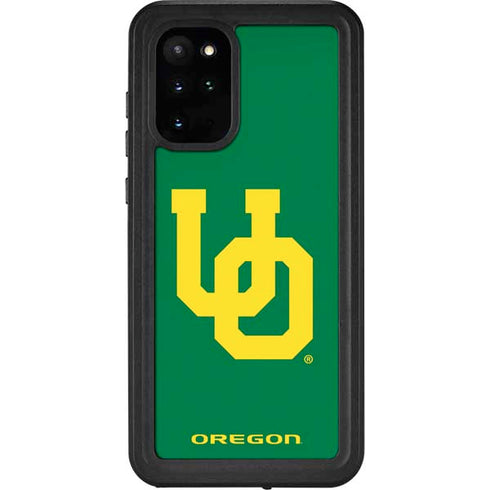 University of Oregon UO on Green Galaxy S20 Plus Waterproof Case