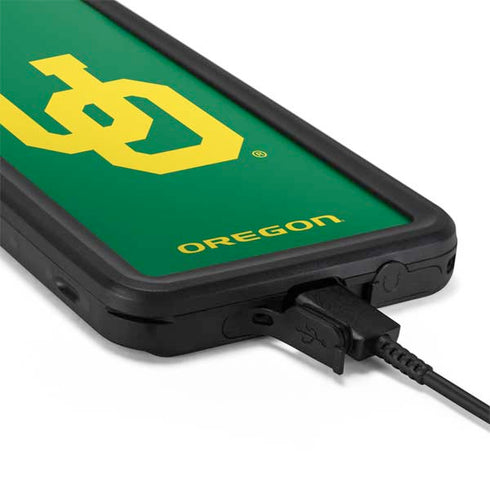 University of Oregon UO on Green Galaxy S20 Plus Waterproof Case