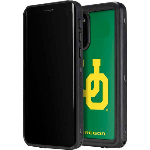 University of Oregon UO on Green Galaxy S20 Waterproof Case