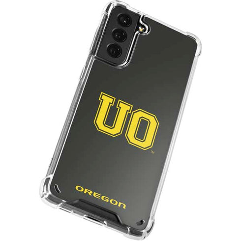 University of Oregon UO on Green Galaxy S21 5G Clear Case