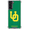 University of Oregon UO on Green Galaxy S21 5G Clear Case