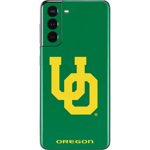 University of Oregon UO on Green Galaxy S21 5G Skin