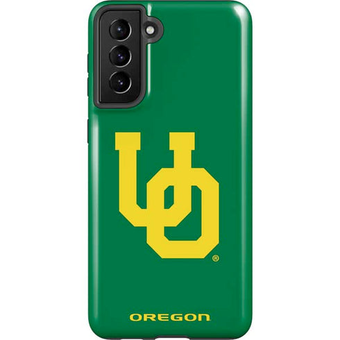 University of Oregon UO on Green Galaxy S21 Plus 5G Pro Case
