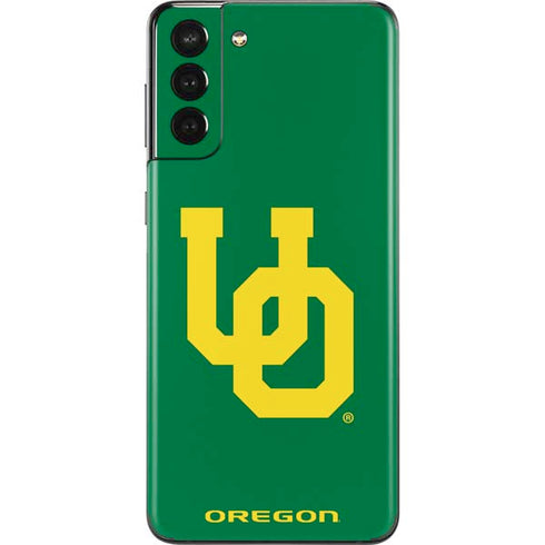 University of Oregon UO on Green Galaxy S21 Plus 5G Skin