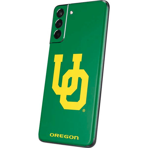 University of Oregon UO on Green Galaxy S21 Plus 5G Skin
