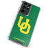 University of Oregon UO on Green Galaxy S21 Ultra 5G Clear Case