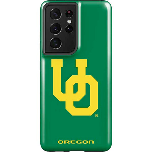 University of Oregon UO on Green Galaxy S21 Ultra 5G Pro Case