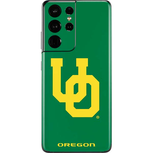 University of Oregon UO on Green Galaxy S21 Ultra 5G Skin
