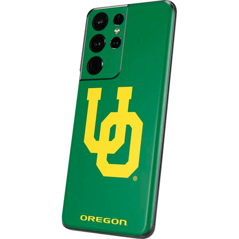 University of Oregon UO on Green Galaxy S21 Ultra 5G Skin