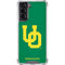 University of Oregon UO on Green Galaxy S22 Clear Case
