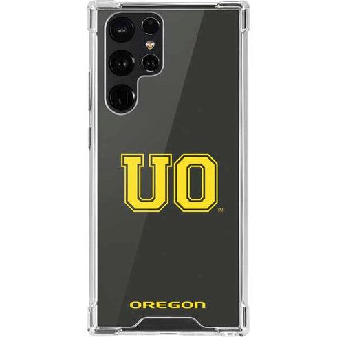 University of Oregon UO on Green Galaxy S22 Ultra Clear Case
